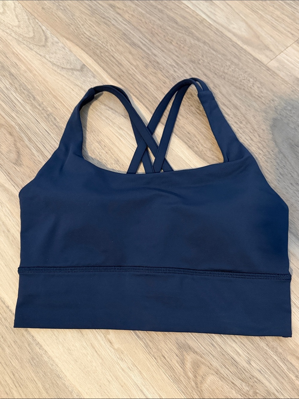 Lululemon Women's Navy Cross-Back Sports Bra
